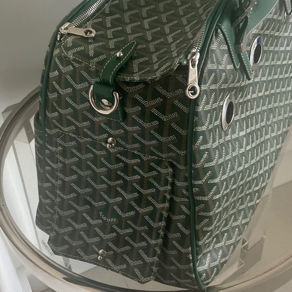 $5340 Goyard Green Dog carrier  Bag - Picture 5 of 12